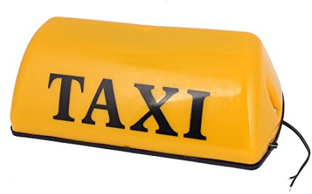 Ruilogod DC12V LED-Taxi-Kabine-Dach-Zeichen-Lichtlaterne gelb 11 