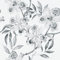 ReWallpaper Papel Pintado Autoadhesivo Para Muebles, Papel de Pared Vintage de Flores Iris, Fotomurales Decorativos para Dormitorio Cocina Salón 44.5cm x 3m, Gris.
