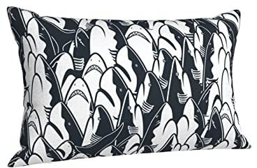 Kissenhülle Abstrakte Kreative Haie Mode Lustig Kissen-Hülle Retro Kopfkissenbezug Bedruckt Kissenbezüge 40X60cm Für Büro, Sommer, Frühling