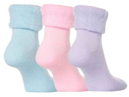MEDOSABN Bettsocken | Bettschuhe | 3er-Set in Pastellfarben | Einheitsgröße