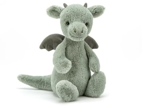 Jellycat Bashful Dragon Small - L: 8 cm x l: 9 cm x h: 18 cm