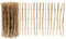 Garmix Staketenzaun Holzzaun Holzlamellen Gartenzaun 5m (80cm 4-5cm)