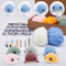 FREEBLOSS 6 Sets Wal-Häkelset Häkeltier-Set Häkel-Starter-Set Häkelsets für Anfänger zu Machen 6 PCS Wale Lernen Sie häkeln mit Anleitung