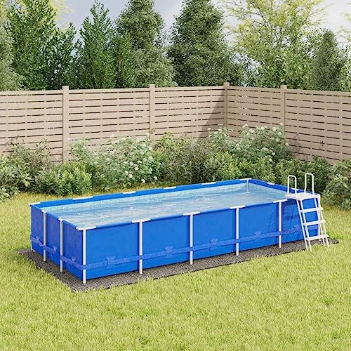 SKM Tapis de sol de piscine gris clair 550 x 280 cm géotextile polyester poids : 2,68 kg, 94234