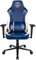 Konix PSG Chaise de Bureau Gaming Premium - Inclinaison siège 150° - Cuir polyuréthane - Coussin lombaires et cervicaux réglable - Appui-tête - Bleu