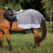Harrison Howard Quarter Horse Fleece- und Netz-Übungsdecke, atmungsaktiv, bequem, hohe Sichtbarkeit, Wettkampfdecke, grau, Größe L