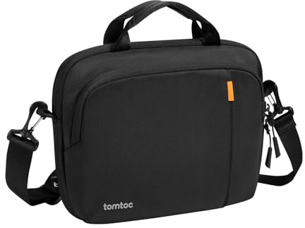 tomtoc 360° Funda para Tableta con Bandolera para 11 Pulgadas iPad Air M3/M2 2025-2024 & iPad (A16), 11 iPad Pro M4 OLED 2024 & M2/M1, Repelente al agua Funda de Accesorios para Tablet Keybaord