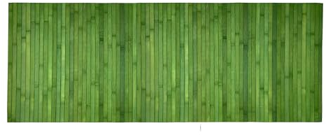 Alfombra Cocina Lavable Antideslizante Bambú Natural | Alfombras de Cocina Moderna y Ecológica | Alfombrilla Larga| Superficie Higiénica y Estilo Contemporáneo - 50X180 cm - Verde Hierba