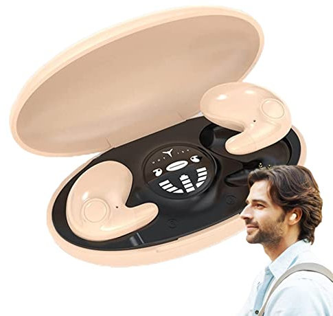 Auricolari invisibili senza fili, con cancellazione del rumore, per dormire, impermeabili, con microfono, comodi auricolari per dormire meglio