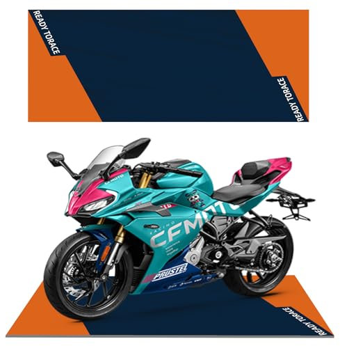 QYSaiXuan Tapis de moto lavable, antidérapant, en caoutchouc, pour moto, vélo, garage, 200 x 60 cm, tapis de récupération d'huile de qualité supérieure