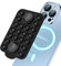 NQEUEPN Magnetic Suction Cup Mount, Silicone Case Mount for iPhone 15/14/13/12 Series, Sticky Grip for TikTok Video Selfies