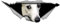 Autoaufkleber 25cm(9.8 Inch) Whippet Aufkleber Lustig White Whippet Car Sticker Weiß Whippet Haustier Hund Wasserdichte Aufkleber Personalisieren 3D Zerrissen Reflektierende Aufkleber