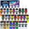 X ARTY HUB Airbrush Paint - 24 Colors with 60 ml Thinner, Iridescent, Neon and Metallic Air Brush Paints Acrylic Ready to Spray, Water-Based Airbrush Painting Set for Artists Beginners