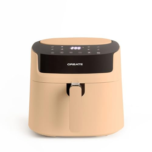 CREATE/FRYER PRO LARGE/Freidora de aire sin Aceite 6,2L Arena / 8 programas automáticos, selector de temperatura 40-200°, 1800W