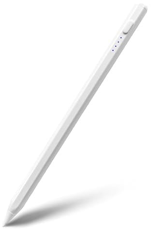 DAORANGE Stylus Pen for iPad 2018-2025, High Precision & Palm Rejection Stylus Pencil Compatible with Apple iPad Pro 11”/12.9”/13” M4, Air 3rd-6th Gen M2/M3, 6th-11th(A16) Gen, Mini 7/6 (White)