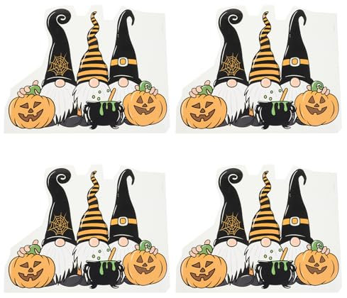 DIYEAH 4pcs Halloween Theme Iron On Transfers T-Shirts Clothing Heat Transfer Decals