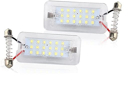 DEMUR 2x LIGHT LICENSE NUMBER PLATE LIGHT, for Fiat, 500 TARGA 51800482 Car Registration Plate Bulb