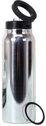 PAMENET Silberner 720 ml Wasserkocher Magnetischer Saugnapf Handyhalterung Wasser 04 Edelstahl Becher Auto Wasserkocher