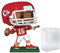 POP Fußball: Chiefs – Patrick Mahomes II (Heimuniform mit Helm), Funko-Vinyl-Figur (zusammen mit kompatibler Box-Schutzhülle), mehrfarbig, 9,5 cm