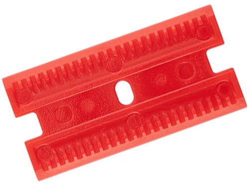 Würth 50x Schaberklingen aus Kunststoff - Ersatzklingen für Glasschaber zum Entfernen von Etiketten, Aufklebern, Klebstoffresten auf empfindlichen Oberflächen