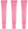 essence the super peptide glossy lip treatment, Lippenbalsam, Nr. 02, Pink, glättend, mit Vitaminen, pflegend, vegan, ohne Parabene, ohne Mikroplastikpartikel, Nanopartikel frei, 3er Pack (3x10ml)