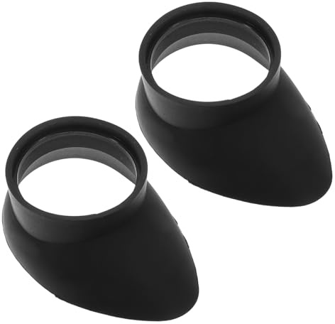 ibasenice Okularschutz Gummi Augenmuschel 2 Stück, Elastisch für Fernglas | 2 Stk Ergonomischer Okularschutz aus Gummi, Schrägform Blendschutz, ideal für Mikroskop, Fernglas & Teleskop