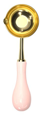 OSALADI Wax Seal Spoon Set with Wooden Handle 3Pcs Wax Melting Spoon for Diy Envelope Sealing and Craft Stamp Art