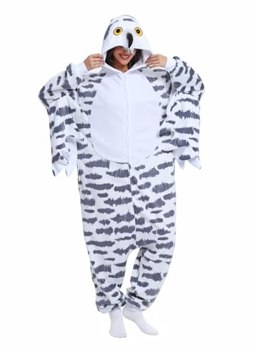 LBJR Tier Onesie Erwachsene Schlafanzug Fasching Karneval Halloween Pyjama