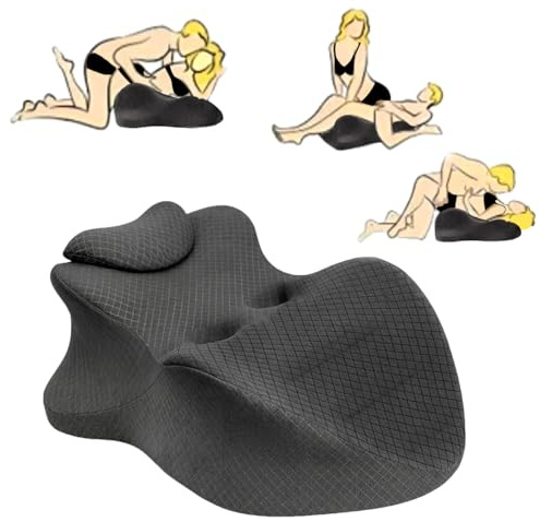 Ergonomisches Gedächtniskissen für Rücken Taille & Hüften, Paarkissen mit 27 ° Winkel Butt Kissen für optimale intime Haltungen auf dem Bett Sofa Liege entworfen