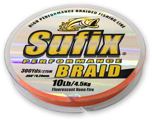 Sufix Performance Braid Orange 135m 0,30mm Geflochtene Schnur