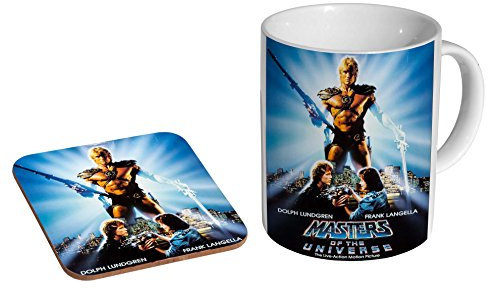 Keramik-Kaffeetasse mit Untersetzer, Motiv: Masters of the Universe