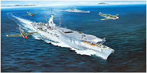 Trumpeter 005628 German Navy Aircraft Carrier Dim 1/350 DKM Peter Strasser, Marineblau, Small