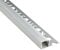 LED Aluprofil T77 silber 10mm Fliesenprofil + Abdeckung Abschlussleiste Bordüre Fliesen für LED-Streifen-Strip 2m milky