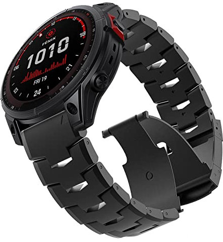 TOPsic Armband Fenix 6X/Fenix 6X Pro/Fenix 5X /Fenix 5X Plus/Fenix 7X/Fenix 7X Solar/Fenix 7X Sapphire Solar/Fenix 3 /Fenix 3 HR, 26mm Breite Silikon Estrazarmband Quick Release Uhrenbänder