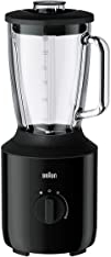 Braun PowerBlend 3 JB 3150 BK Frullatore in Vetro, 1.5 l, 800 Watt, Nero