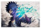 xiaoxiami My Hero Academia Dabi Kunst-Poster, dekoratives Gemälde, Leinwand, Wandkunst, Wohnzimmer, Poster, Schlafzimmer, Gemälde, 40 x 60 cm