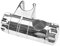 The Lord of the Tools Support de pommeau de douche pour barre de douche de 25 mm, plaqué chrome réglable, support mural coulissant de salle de bain