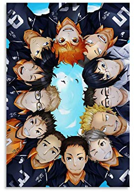 LOPOA Haikyuu Fondo De Pantalla Poster dekorative Malerei Leinwand Wandkunst Wohnzimmer Poster Schlafzimmer Malerei 16x24inch(40x60cm)
