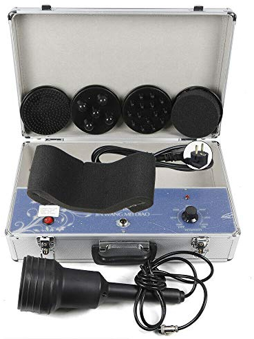 SHZICMY Massagepistole 5 Köpfe Elektrisches Massagegerät Massage Werkzeuge Der weichen Passvorrichtung Massagepistole mit 5 Vibrationsköpfe für Massage Hals, Rücken, Bein, Brust