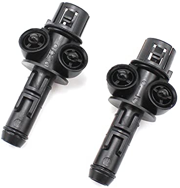 LARBLL 1 Paar Stoßstangen vorne links rechts Scheinwerfer Düse Sprüher Strahlscheibe Scheinwerfer Reiniger Abdeckung Adapter Halter für Avensis T25 T27