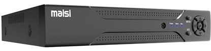 maisi 8 Channel 3K Lite DVR Recorder for CCTV Security Camera System, Support AHD/CVI/TVI/IP/CVBS/Analog Cameras, Motion Detection, Email Alert, Remote Viewing, USB Backup, NO Hard Drive Disk