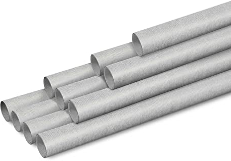 Clairefontaine 95732C – Karton mit 10 Rollen gerilltes Kraftpapier 65g, 3mx0,70m, Grau, 1 Karton