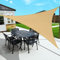 Sunnylaxx 3x3x3m Sabbia Tenda a Vela Triangolare Vela Ombreggiante, 185G HDPE Vele Parasole Protezione UV 95%,per Esterno, Giardino e Terrazza, Piscina