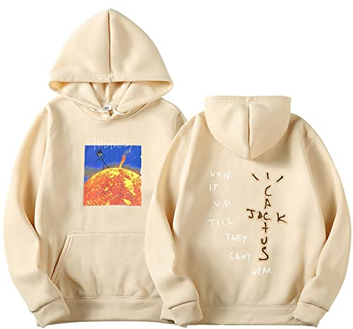 DZC Hip Hop Travis Scott Unisex Hoodie Sweatshirt Kaktus Jacke Männer Und Frauen Paar Hoodie, S