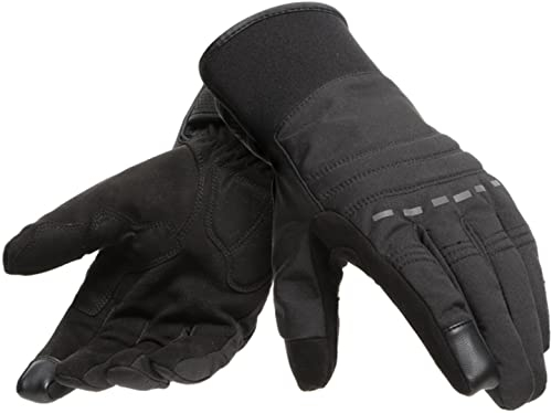 Dainese Stafford D-Dry Gloves, Motorradhandschuhe Sommer Wasserdicht, Herren, Schwarz/Anthrazit, M