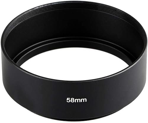ayex Aluminium Gegenlichtblende-Sonnenblende flach 58mm Lens Hood