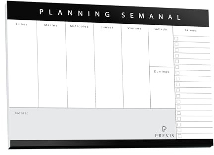 Previs A3 Wochenplaner mit minimalistischem und produktivem Design, Wochenplaner A3 - Planning