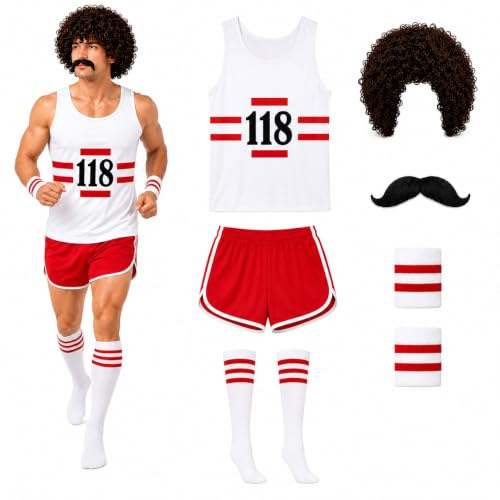 Women Men 118 Costume, Marathon Fancy Dress for Party, UK Sizes S-XL