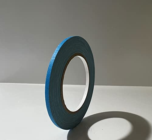 Gewebeband Panzerband Fluoreszierendes Neon Gaffa Klebeband Panzertape Gaffa Tape Matt und reflexionsfrei (Neonblau, 5mm x 25m)