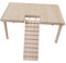 kowaku Small Animals Wooden Platform with Ladder Wood Desk Stand Habitat Decor Cage Accessories Durable for Hamster Parrot Birds Gerbil Supplies, 32cmx20.5cmx15.5cm
